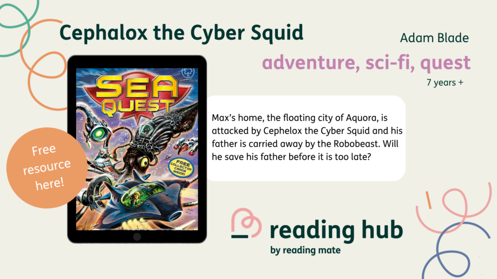 Cephalox the Cyber Squid by Adam Blade book cover and description