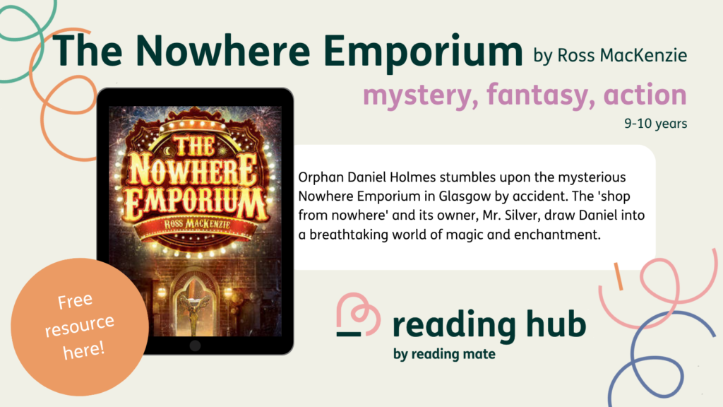 The Nowhere Emporium by Ross MacKenzie book cover and description