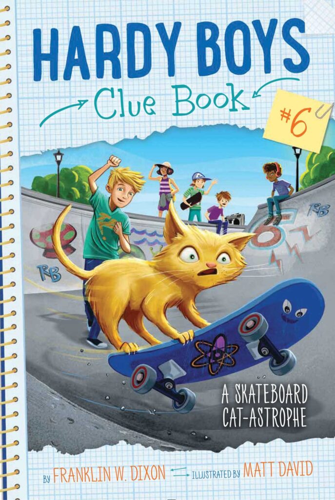 Hardy Boys Clue Book 6 - A Skateboard Cat-astrophe Front Cover