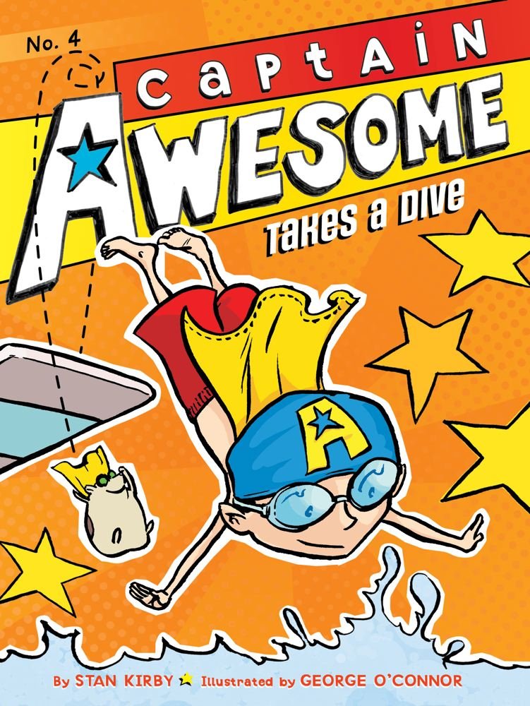 Captain Awesome 4 - Captain Awesome Takes a Dive Front Cover