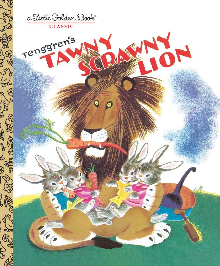 Tawny Scrawny Lion Front Cover