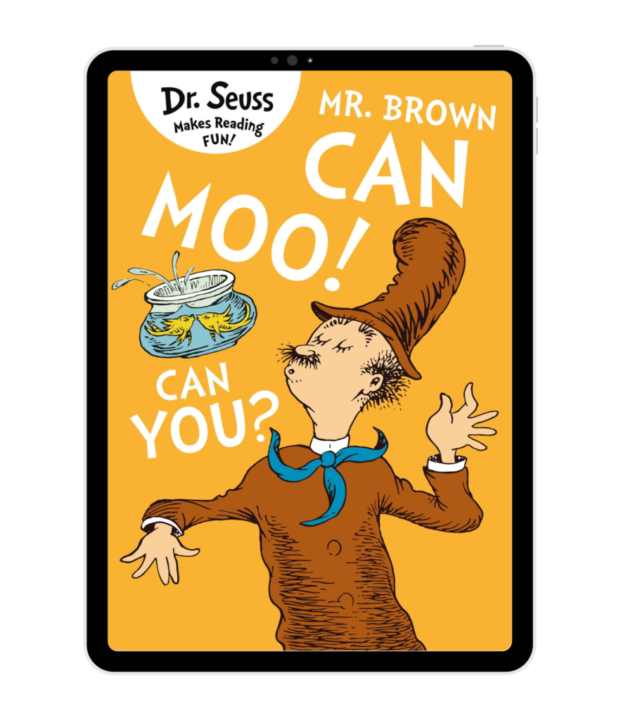 Mr Brown can moo! Can you? By Dr Seuss book cover