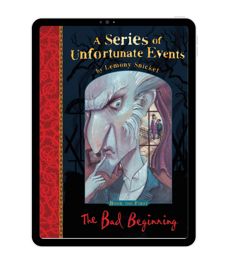 A Series of Unfortunate Events: The Bad Beginning - Lemony Snicket book cover