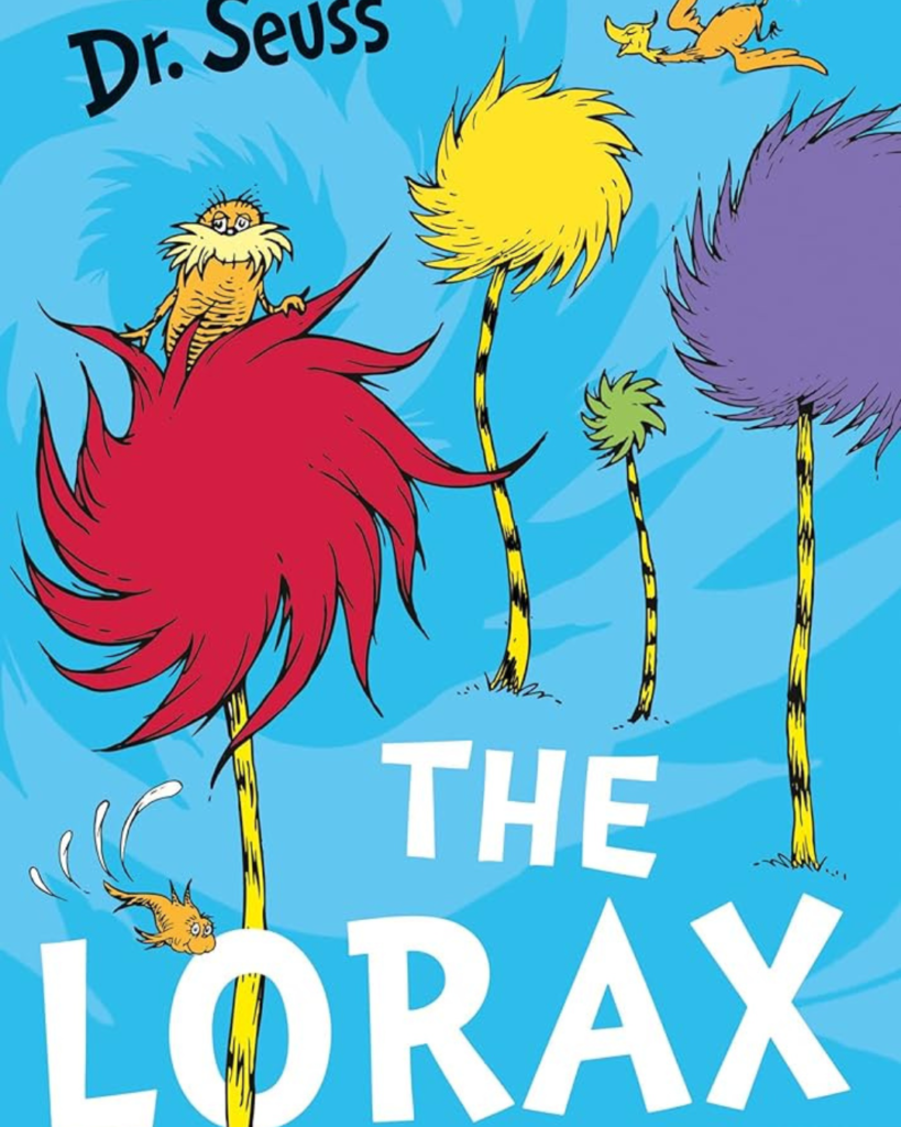 The Lorax by Dr Seuss book cover