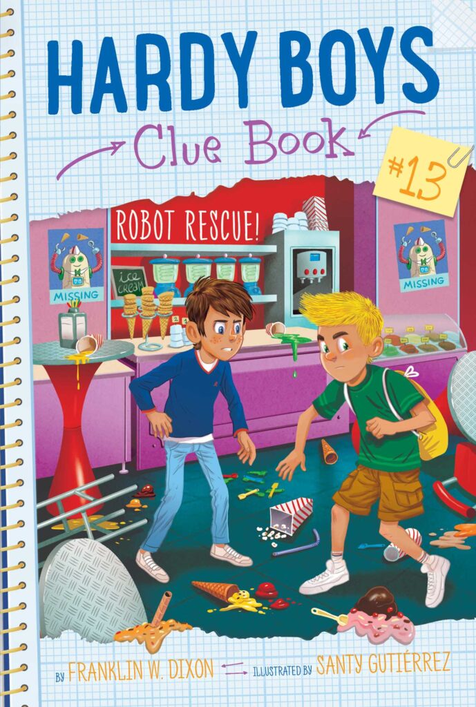 Hardy Boys Clue Book 13 - Robot Rescue! Front Cover