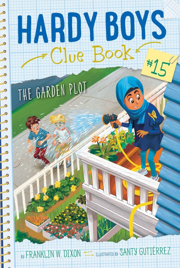 Hardy Boys Clue Book 15 - The Garden Plot Front Cover