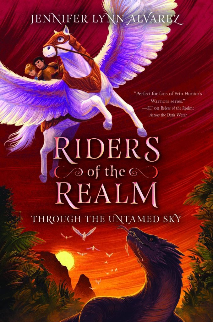Riders of the Realm 02 -  Through the Untamed Sky Front Cover